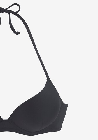 LASCANA Push-up Bikini felső - fekete