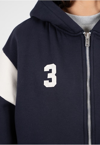 Prohibited - Sudadera con cremallera 'Club Member' en azul