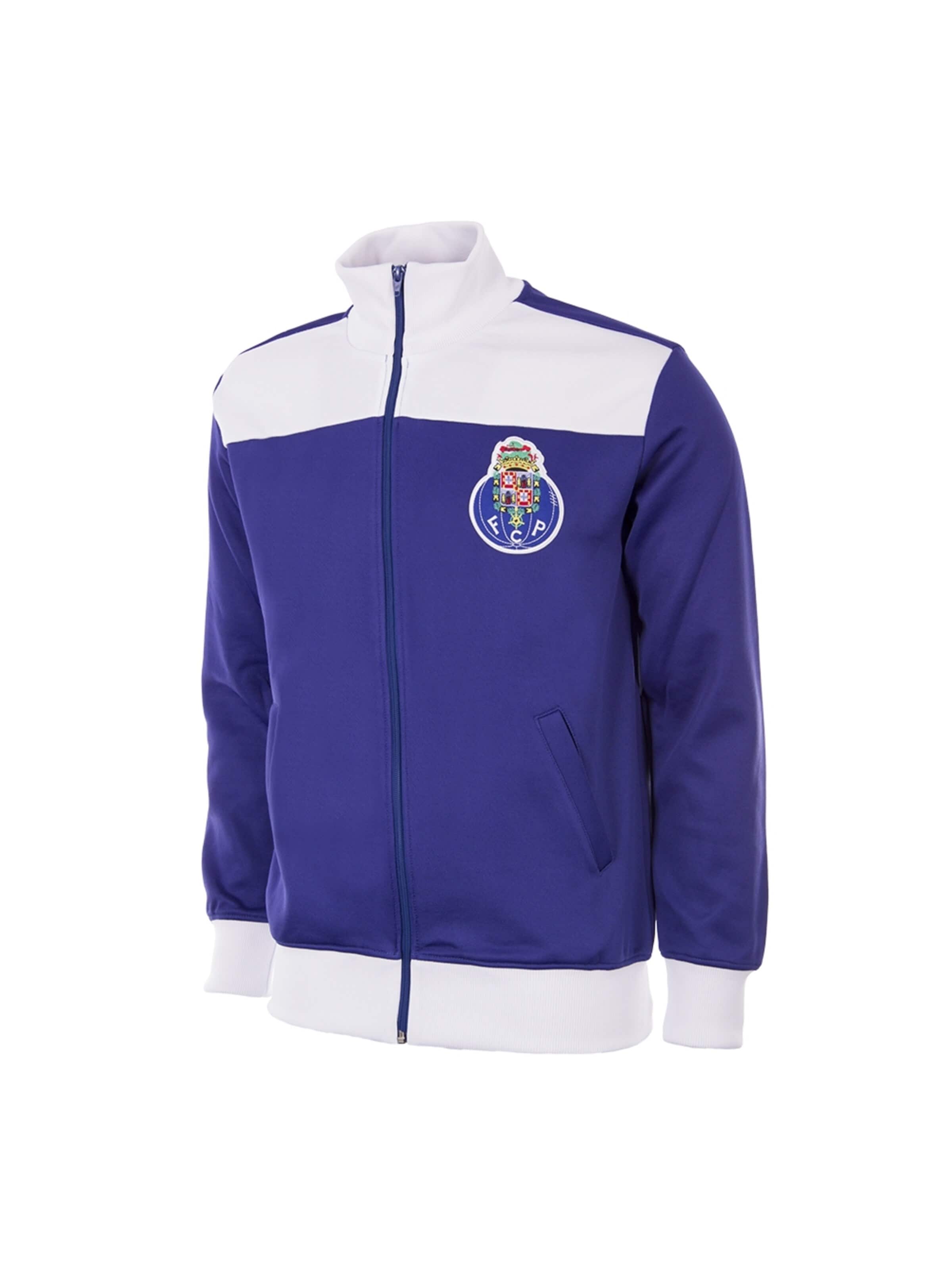 COPA FOOTBALL Sportjas 'FC Porto 1957 Retro Voetbaljack' in Blauw: voorkant