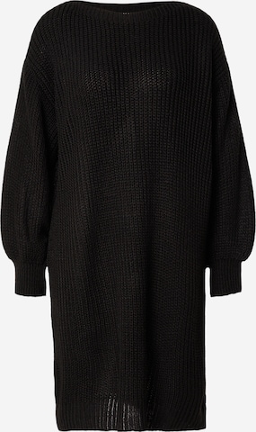 ZABAIONEPletena haljina 'Co44volta' - crna boja: prednji dio
