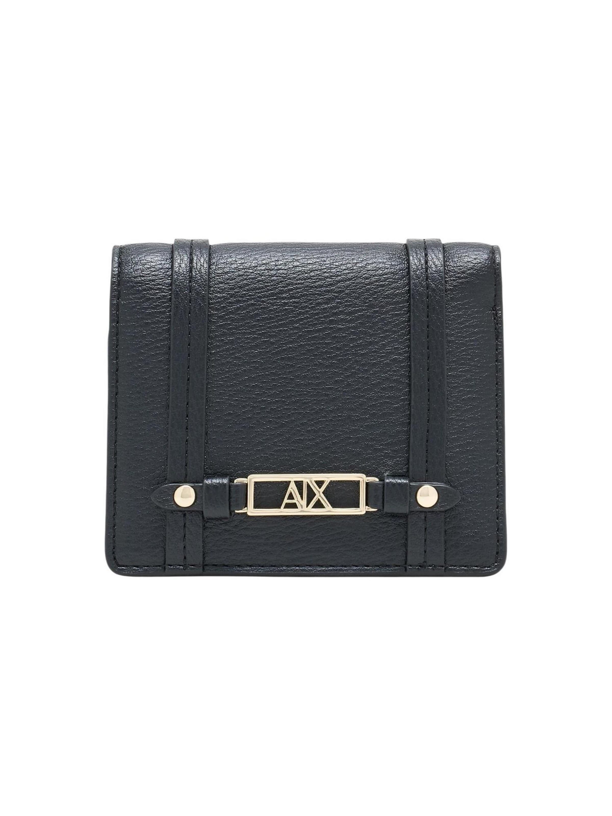 Portamonete 'XW002613 AF15632' di ARMANI EXCHANGE in nero: frontale