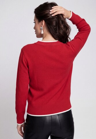 faina - Pullover em vermelho