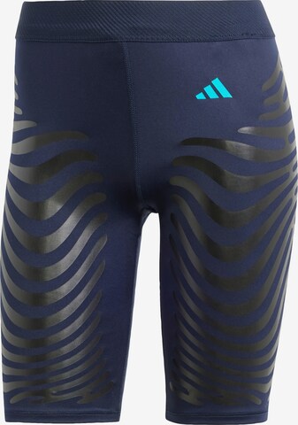 ADIDAS PERFORMANCE Skinny Sporthose 'Adizero' in Blau: predná strana