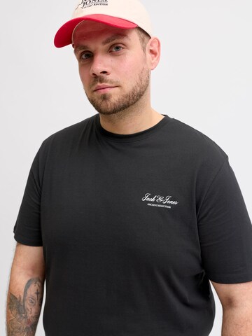 Jack & Jones Plus Μπλουζάκι 'JJEArchive' σε μαύρο