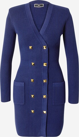 Elisabetta Franchi Úpletové šaty – modrá: přední strana