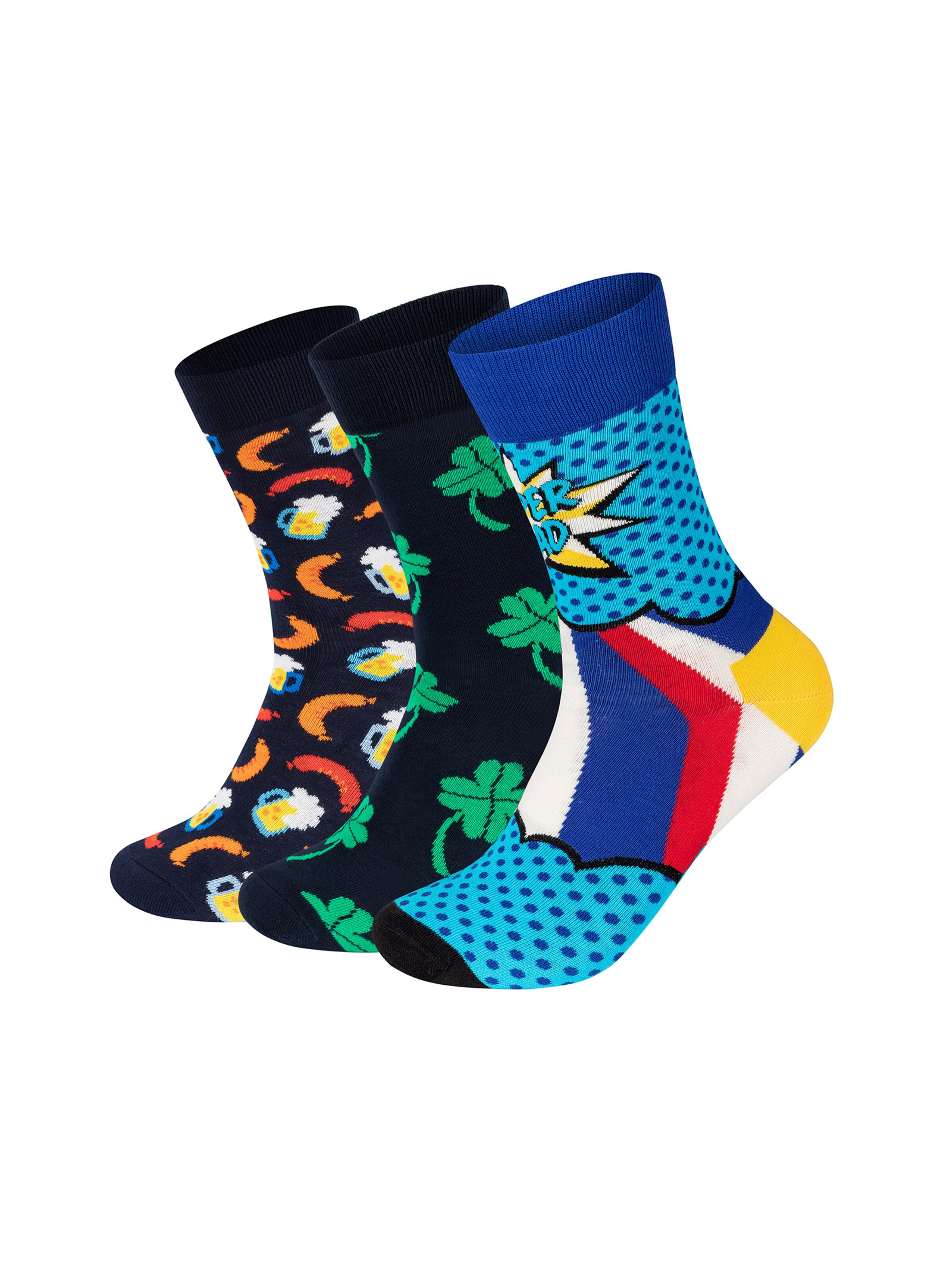 Happy Socks Sokker 'Father's Day Socks' i blandingsfarvet, Produktvisning