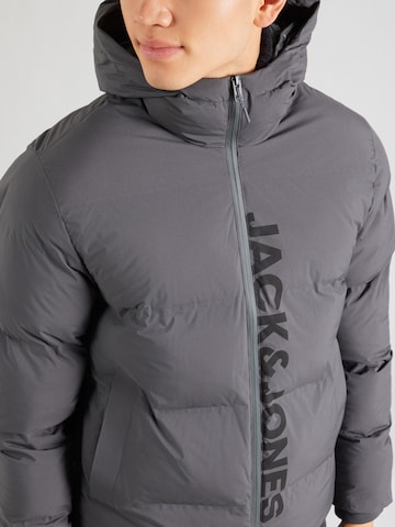 JACK & JONES Winter Jacket 'JJKAITO' in Grey