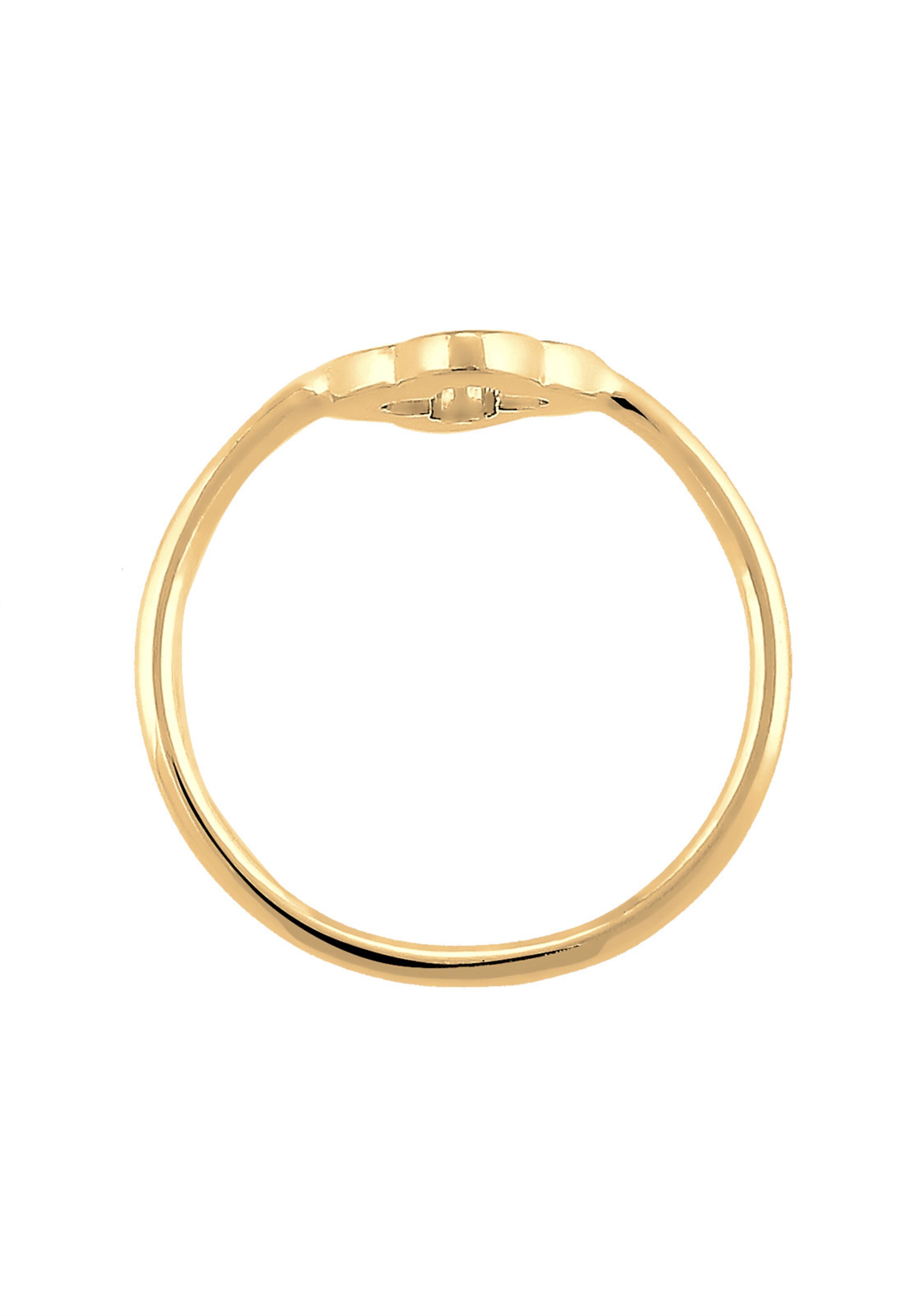 ELLI Ring 'Kleeblatt' in Gold