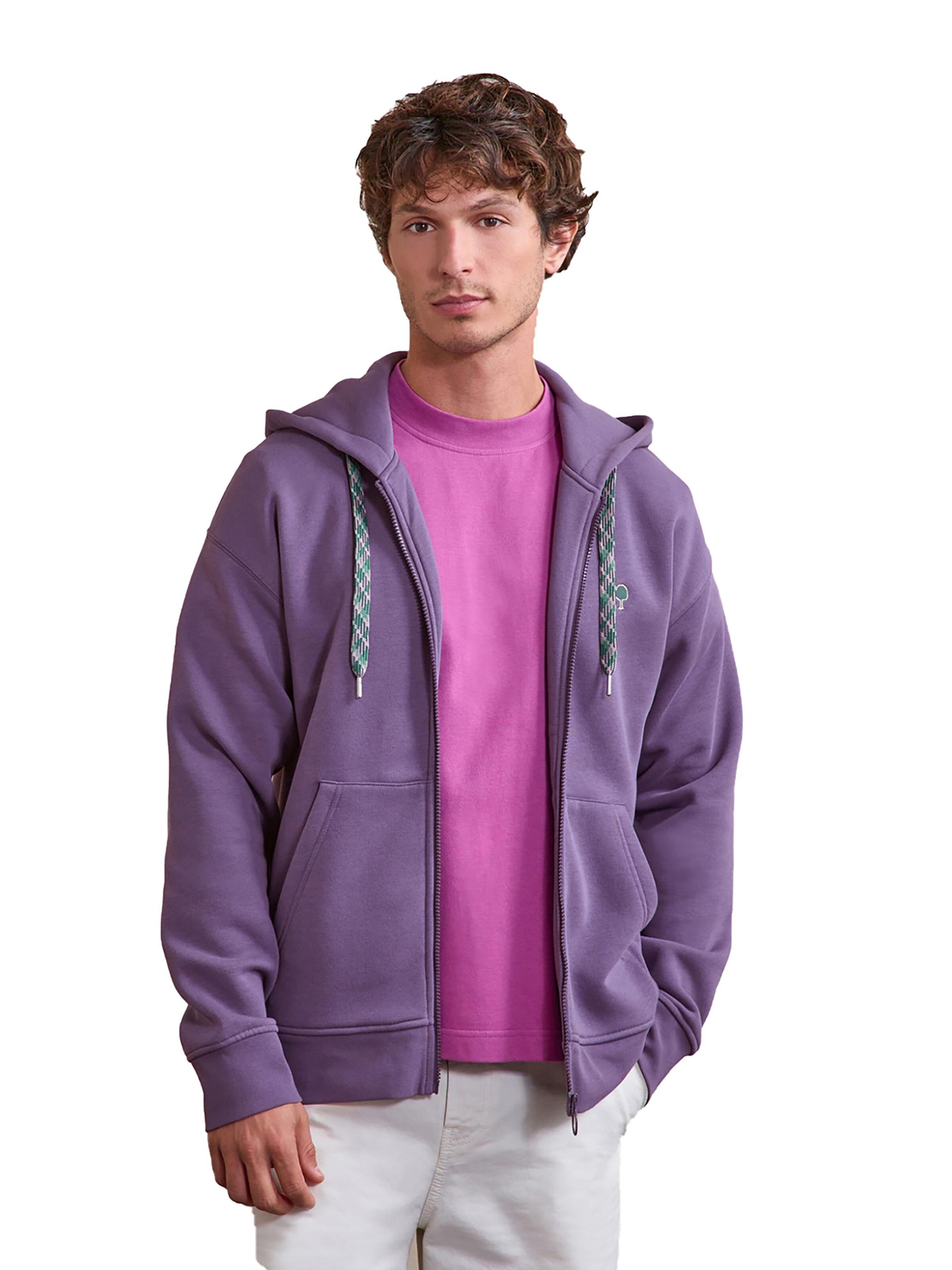 FAGUO Zip-Up Hoodie 'Mesnil' in Purple