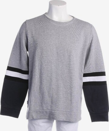 Dondup Sweatshirt & Zip-Up Hoodie in XL in Grey: front