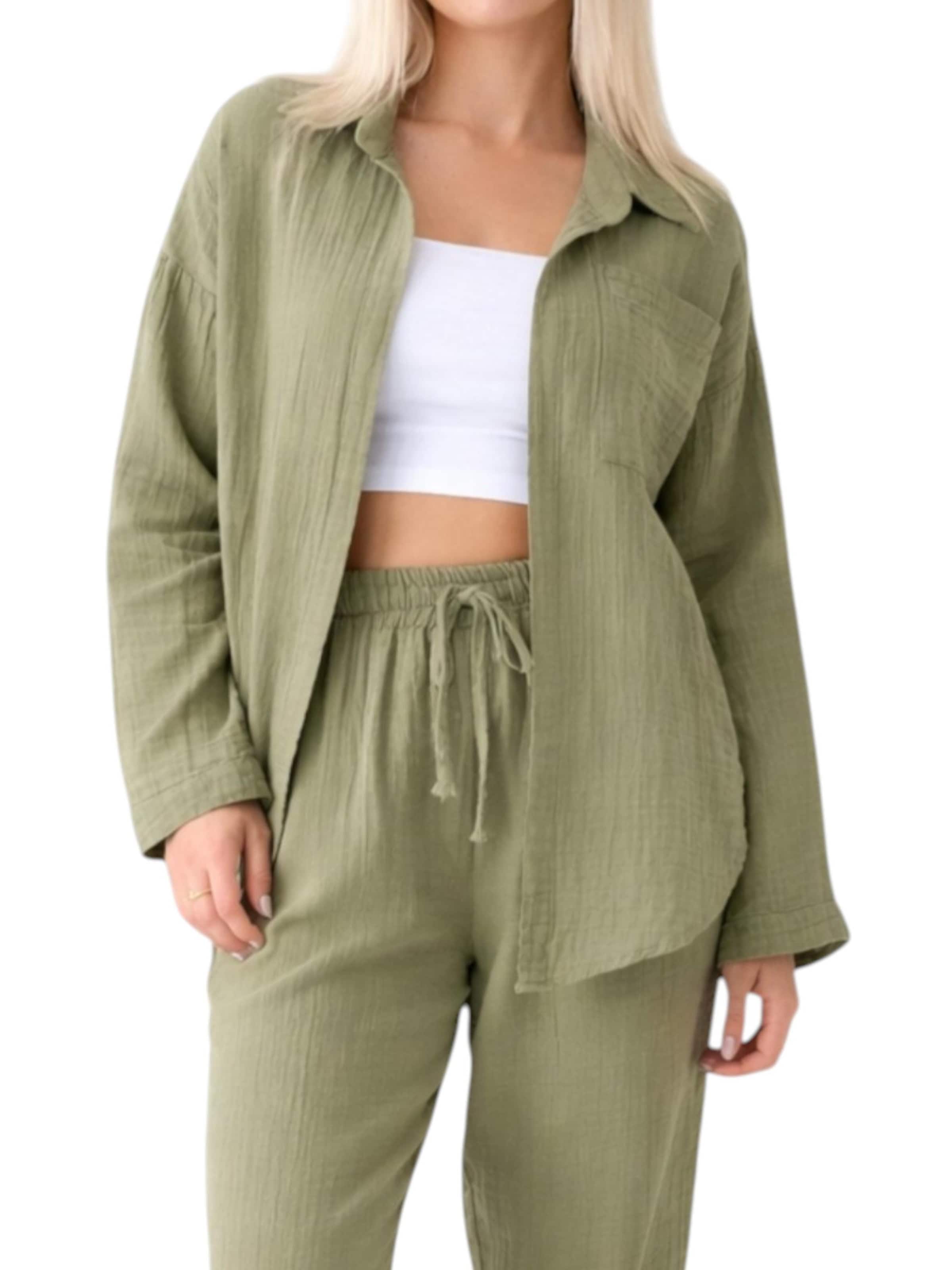 WENOR Blouse 'NALYA' in Groen