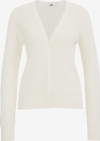 WE Fashion Knit cardigan in White: front