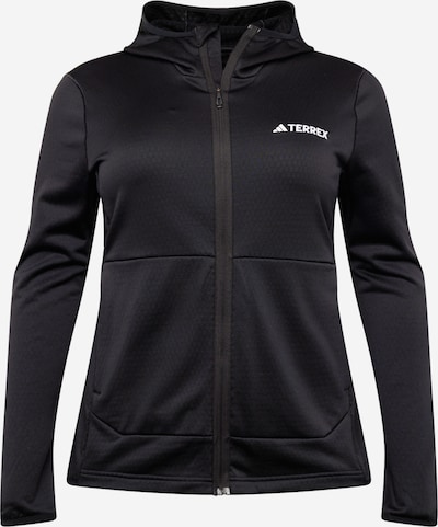 ADIDAS TERREX Sportsweatjacke in schwarz / weiß, Produktansicht