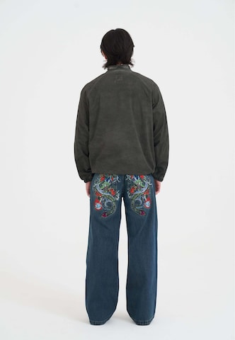 Ed HardyPrijelazna jakna 'Schädel und Schlange' - zelena boja