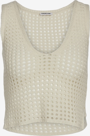 Noisy may Knitted Top 'Hope' in White: front