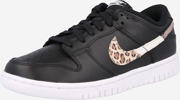 Nike Sportswear Låg sneaker 'DUNK' i svart: framsida