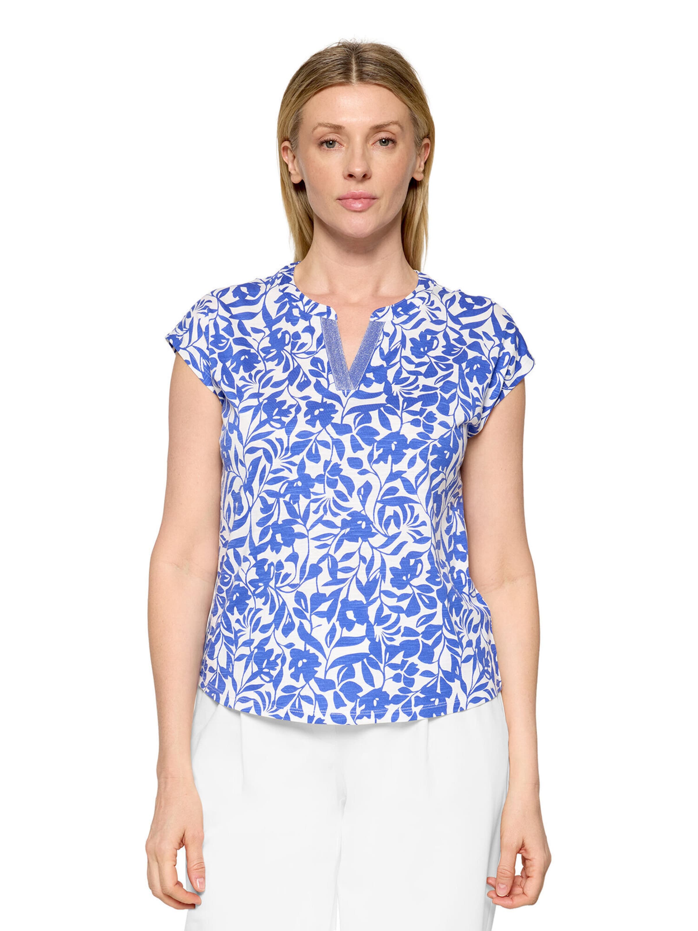 T-shirt Betty Barclay en blanc : devant