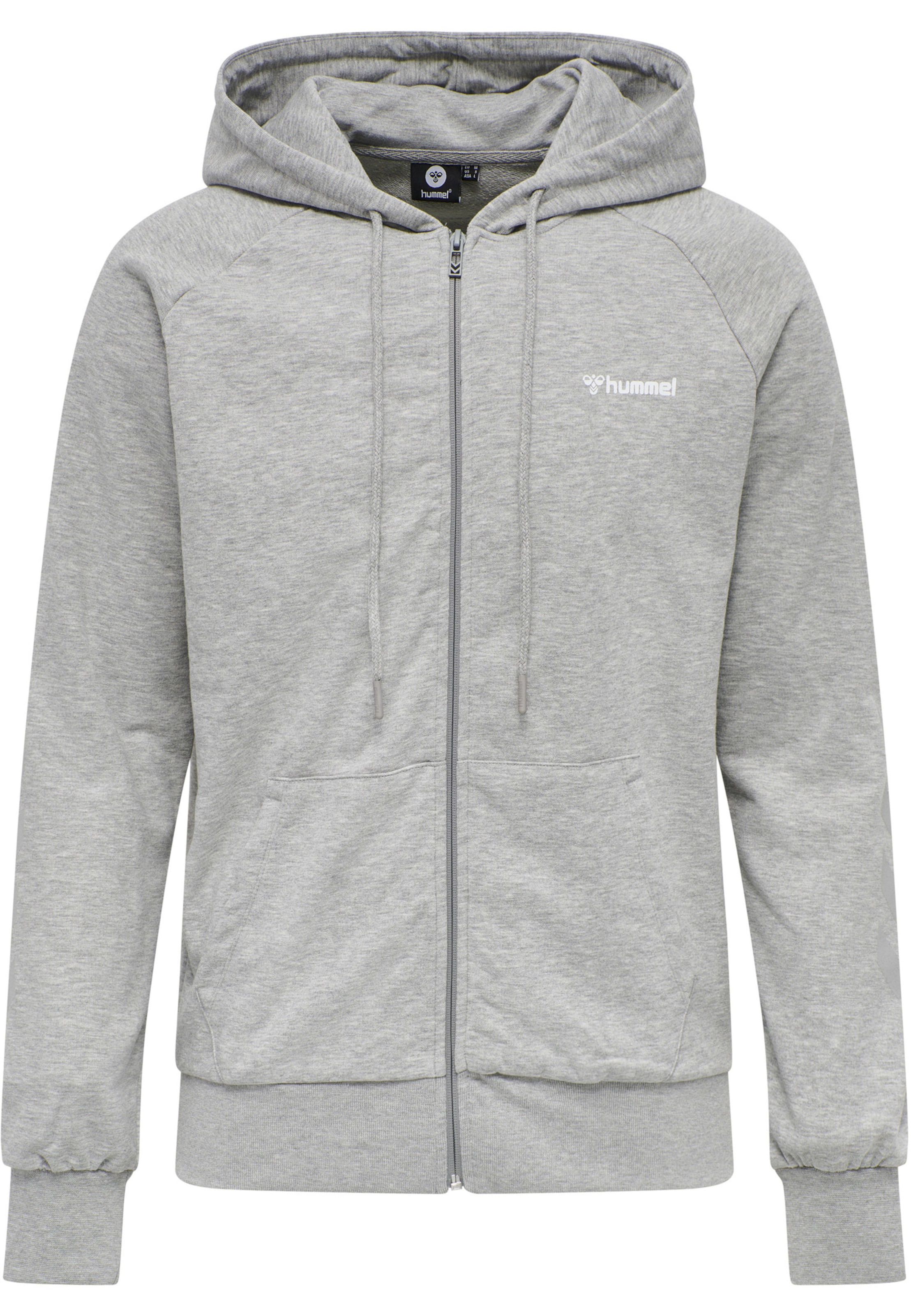 Veste de survêtement Hummel en gris : devant