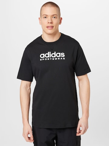 ADIDAS SPORTSWEAR Функционална тениска 'All Szn Graphic' в черно: отпред