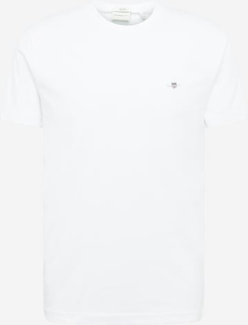 T-Shirt GANT en blanc : devant