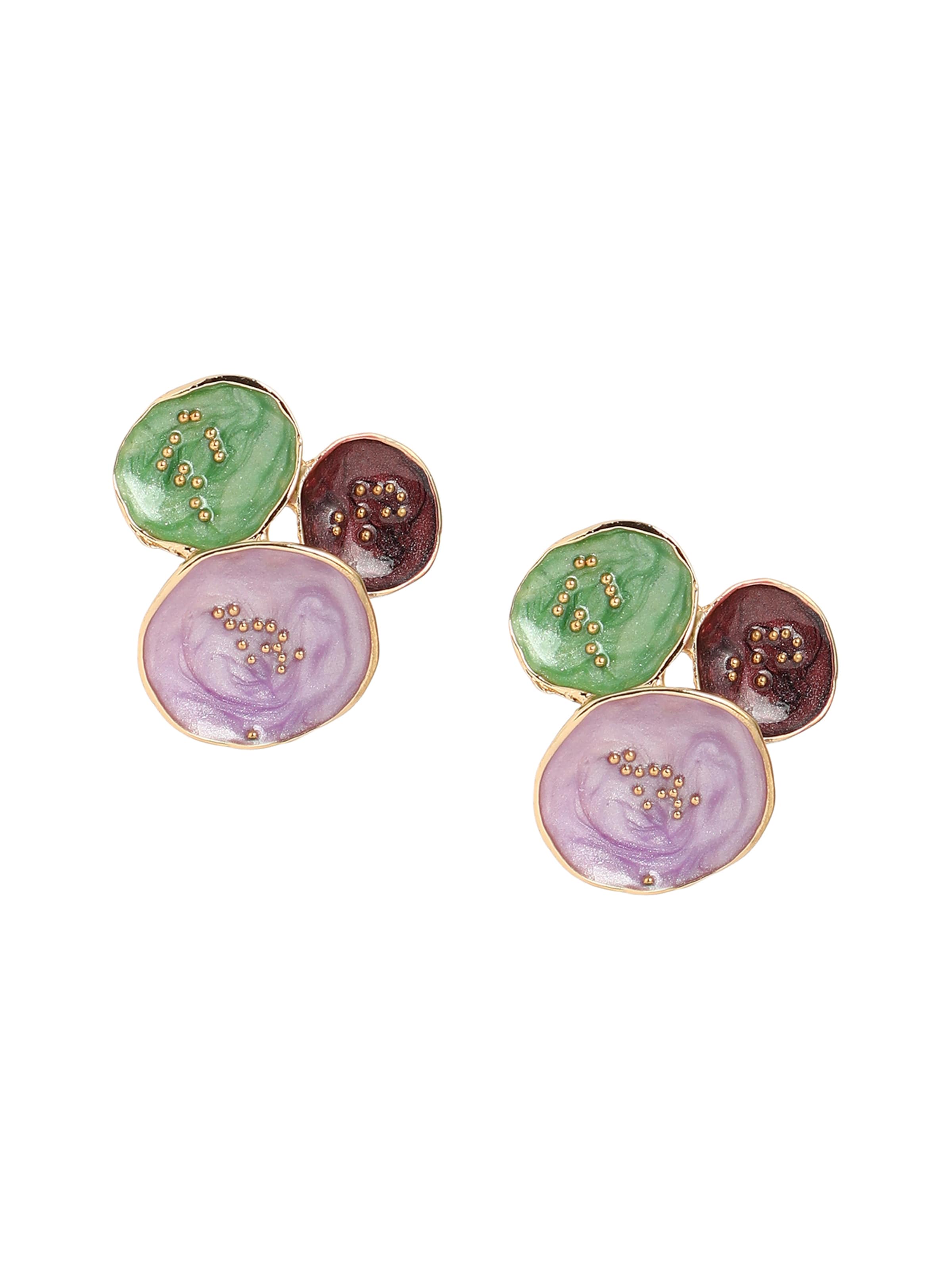 SOHI Kõrvarõngas 'Pamila', värv segavärvid: eest vaates