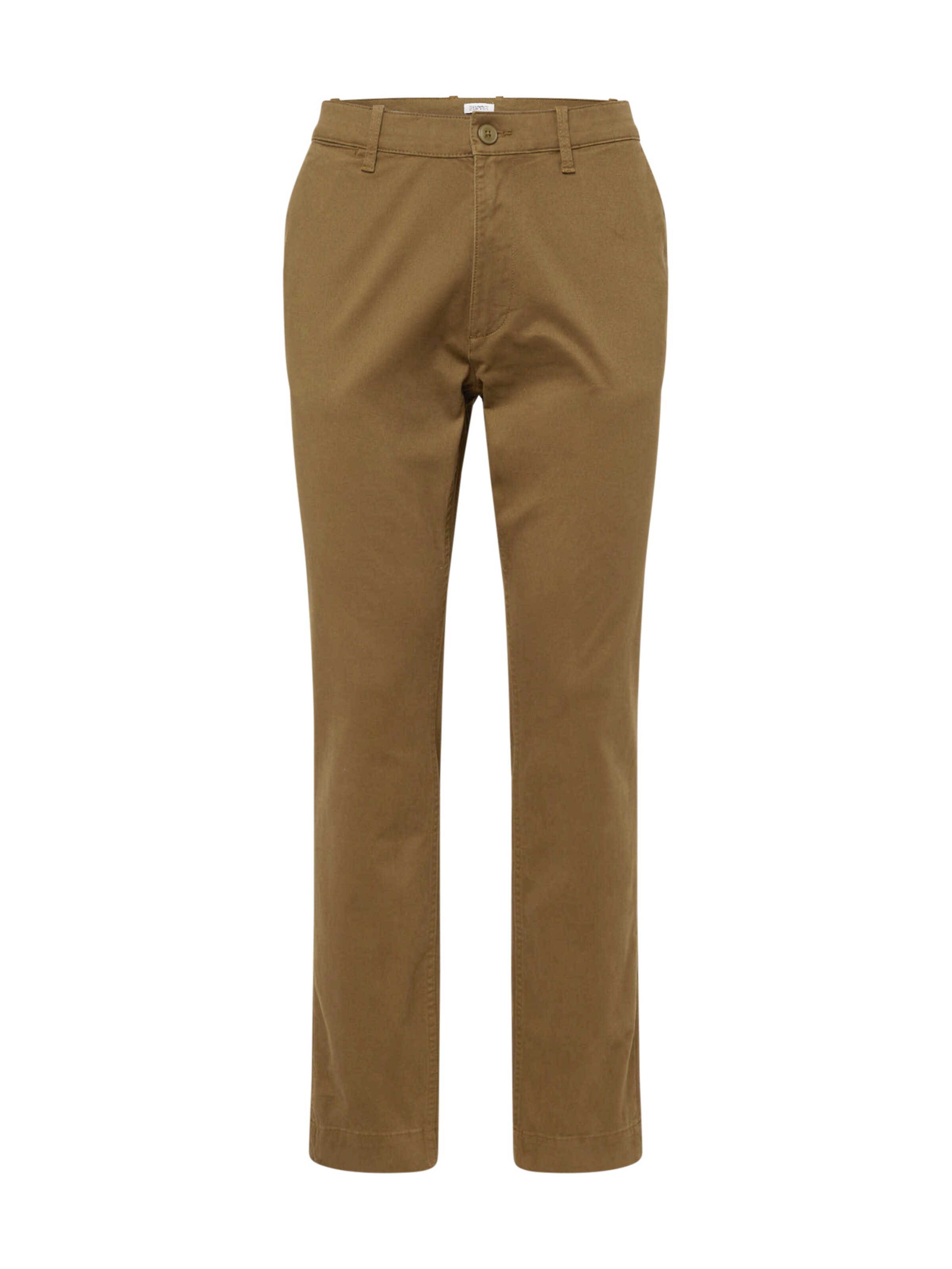 ESPRIT Slimfit Chino kalhoty – zelená: přední strana