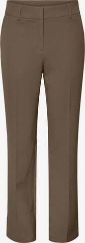 Pantalon à plis 'Likka' Y.A.S en marron : devant