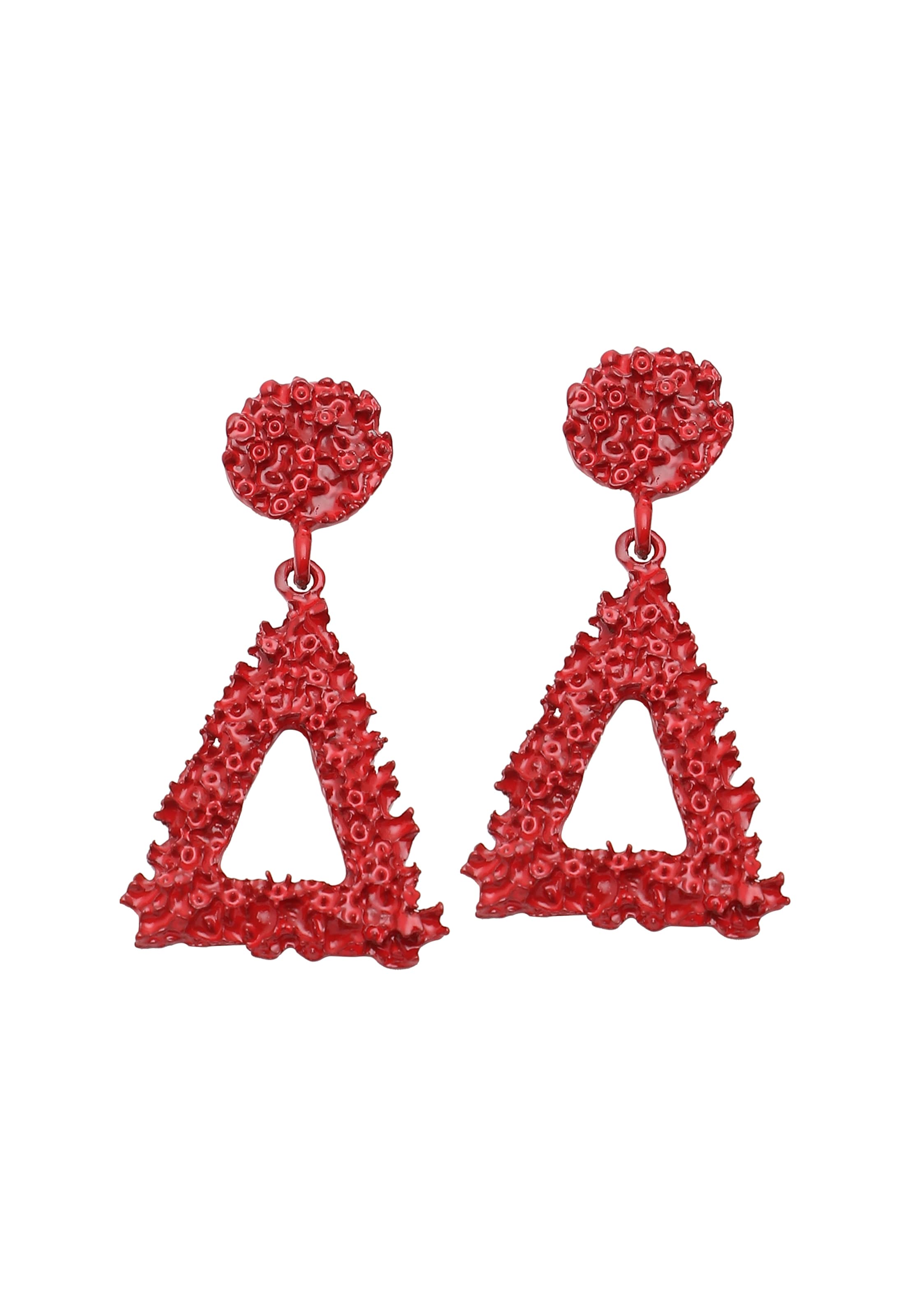 Boucles d'oreilles ' Flurry ' SOHI en rouge : devant
