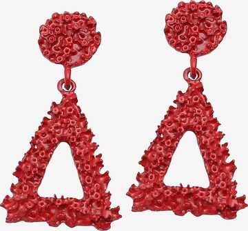 Boucles d'oreilles ' Flurry ' SOHI en rouge : devant