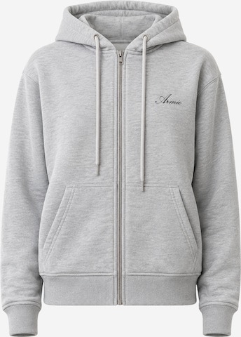 Veste de survêtement 'The Kim Zip Hoddie' ARMIE en gris : devant