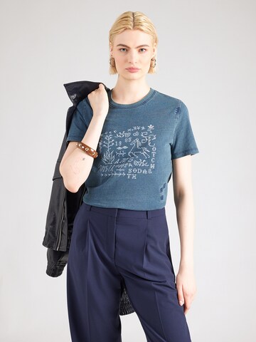 Tricou de la SCOTCH & SODA pe albastru: față