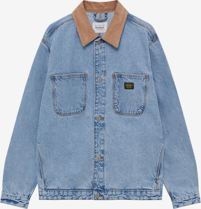 Pull&Bear Jacke in hellblau / braun, Produktansicht