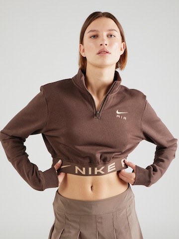 Nike Sportswear Sweatshirt i brun: framsida