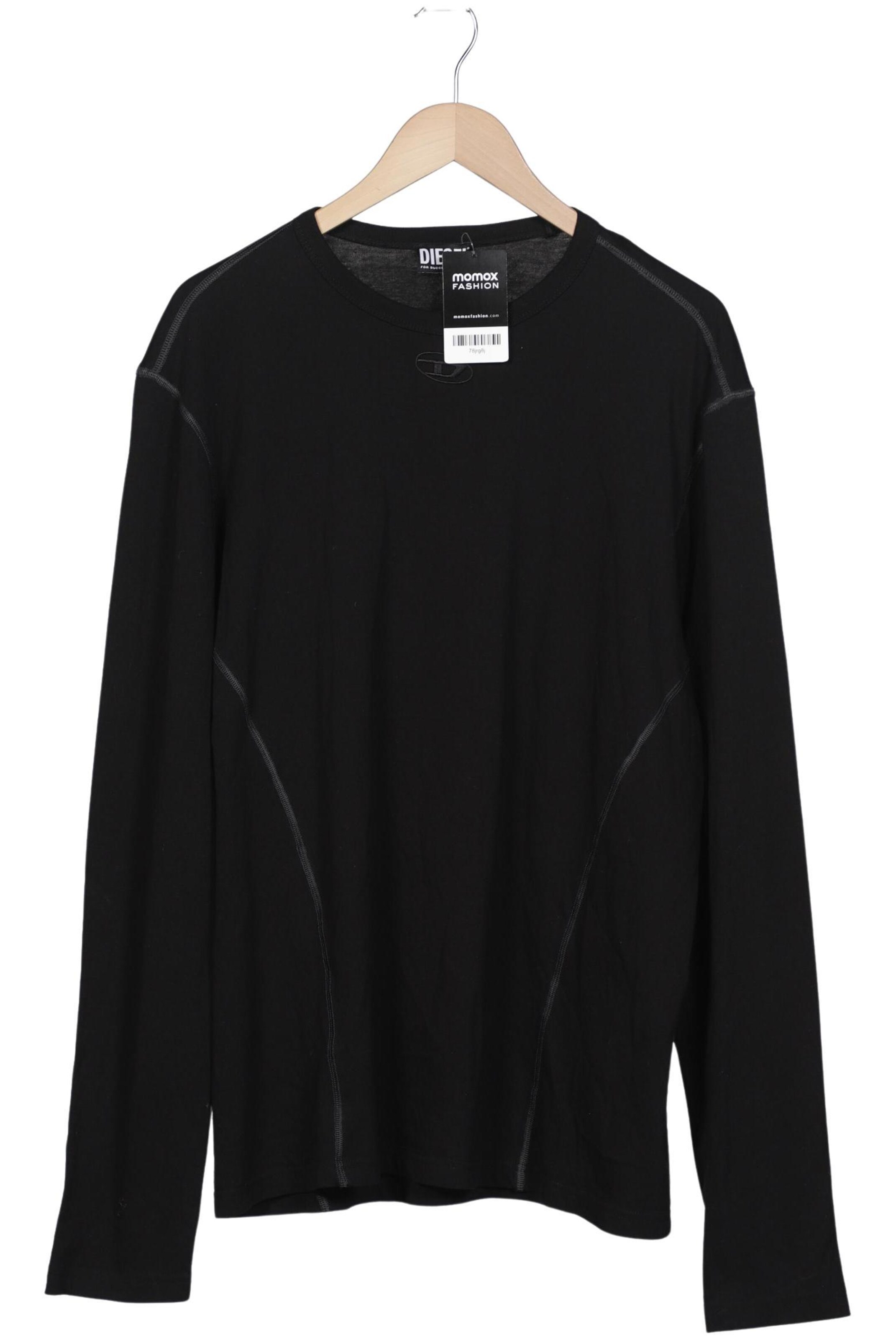 DIESEL Langarmshirt L in Schwarz: Vorderseite