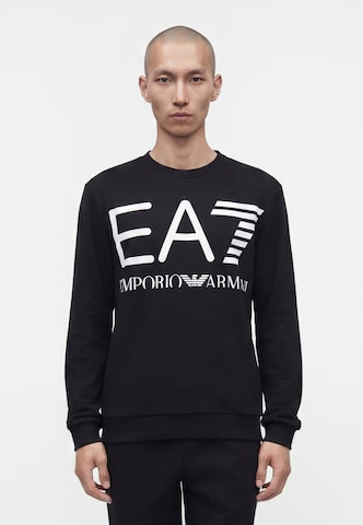 EA7 Emporio Armani Sweatshirt i svart: framsida