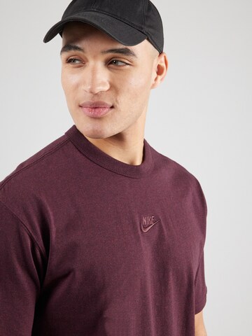 Nike Sportswear Shirt 'PREM ESSNTL' in Red