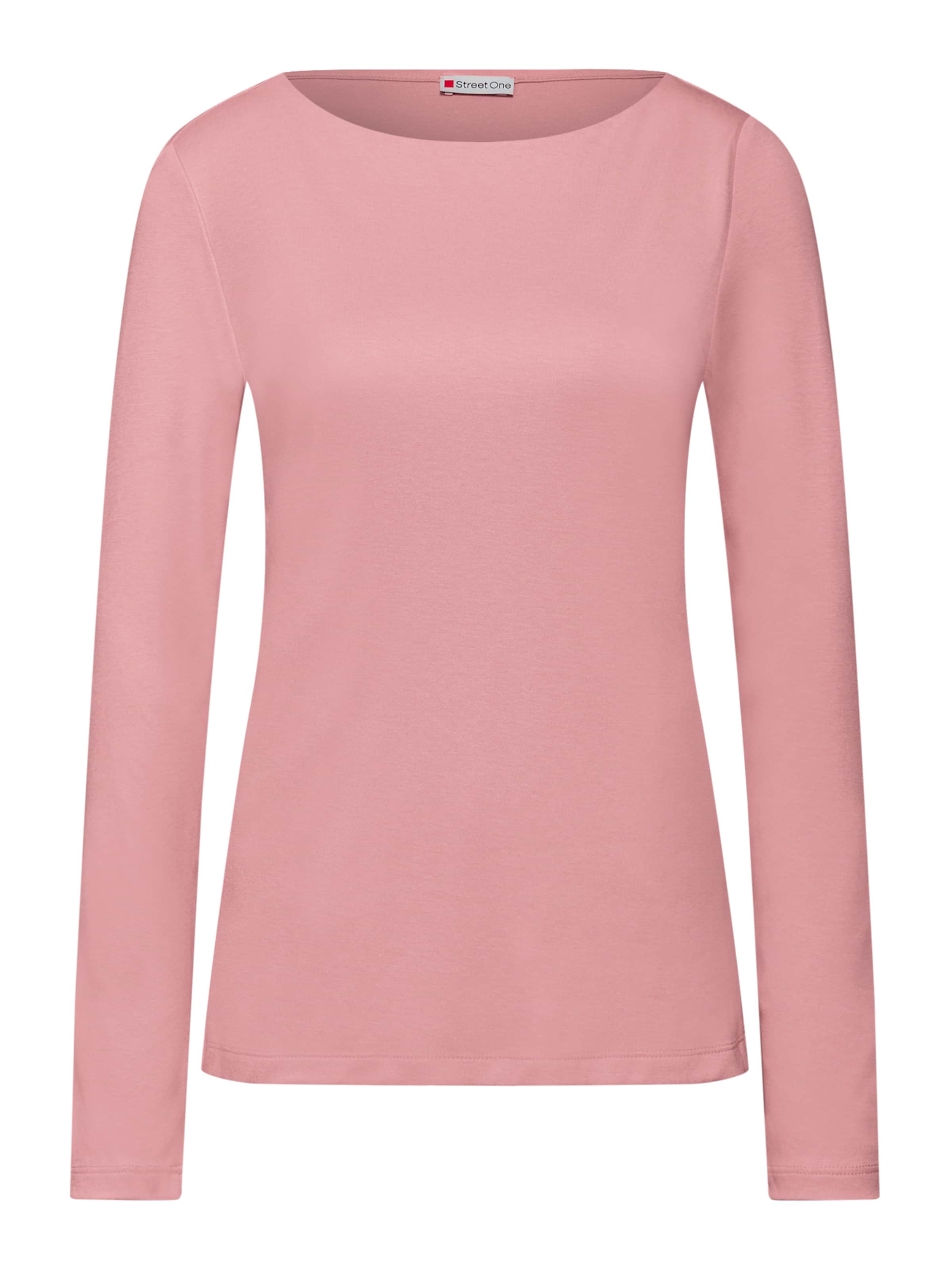 STREET ONE Футболка 'New Lanea' в Ярко-розовый: спереди