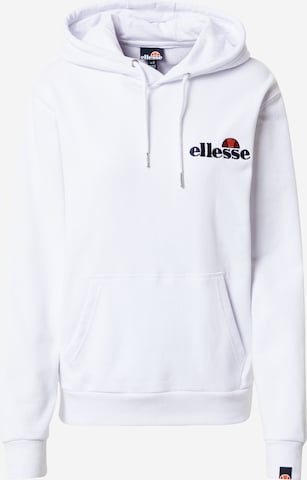ELLESSE Sweatshirt ' Noreo ' in White: front