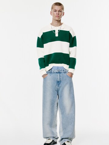 Pull&Bear Svetr 'STWD' – zelená