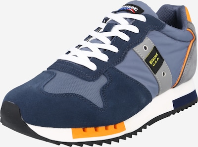 Sneaker low 'QUEENS' Blauer.USA pe bleumarin / albastru porumbel / gri / portocaliu, Vizualizare produs