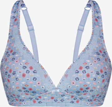 sassa T-shirt Bra 'ARTFUL PRINT' in Blue: front