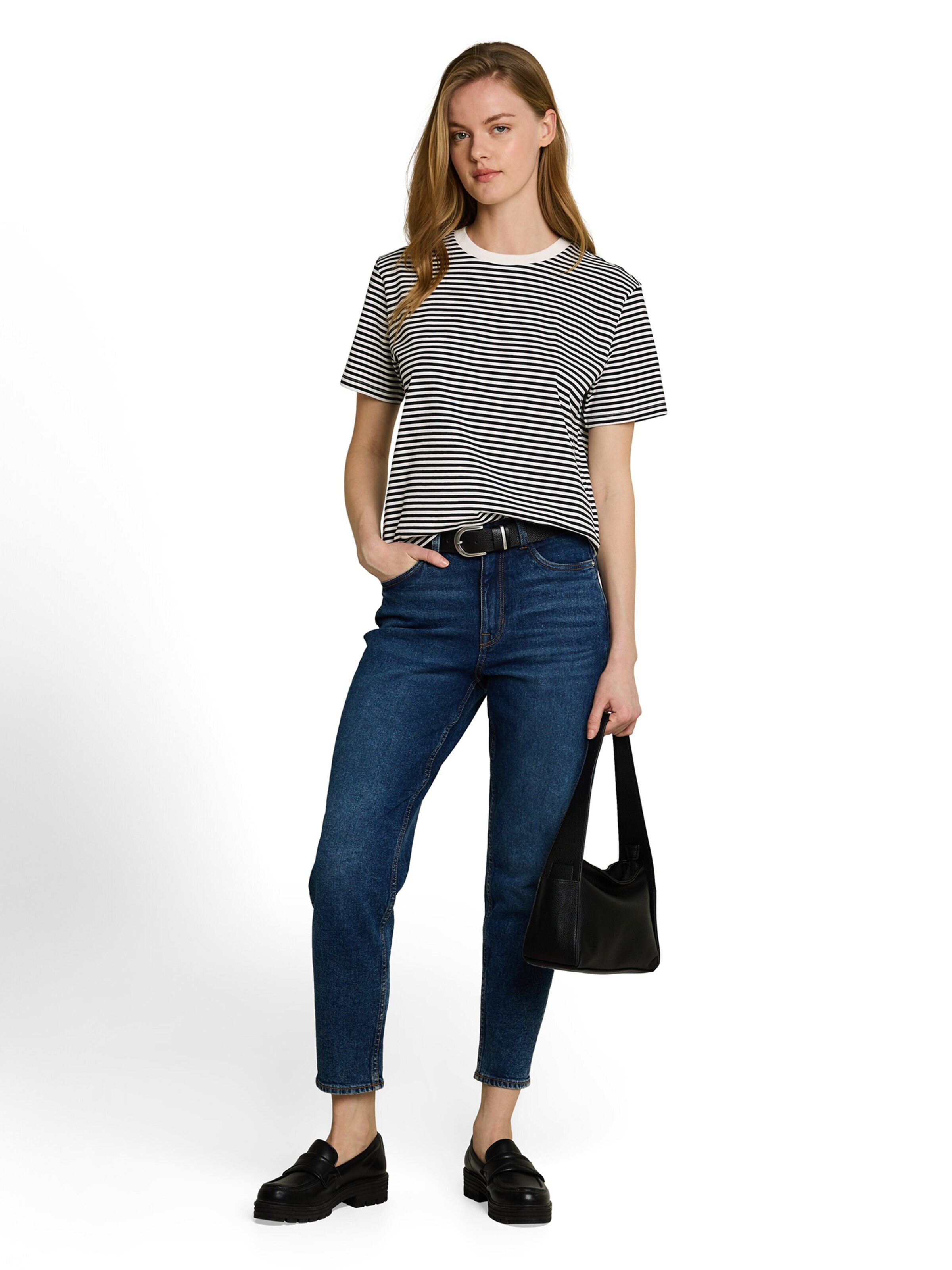 TOM TAILOR DENIM Shirt in Zwart