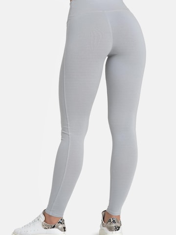Evoni Slim fit Leggings 'aus Baumwolle mit hohem Bund' in Grey