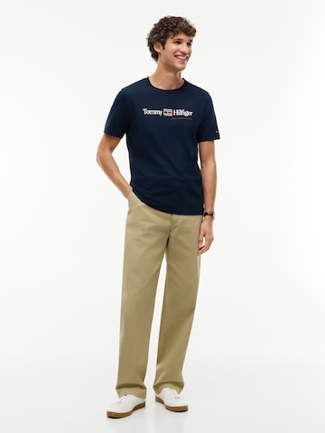 TOMMY HILFIGER Тениска 'Brand Love' в синьо
