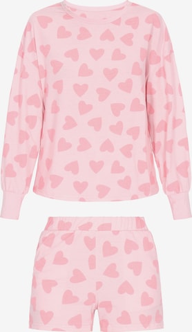 rožinė MYMO Pižama su šortais: priekis