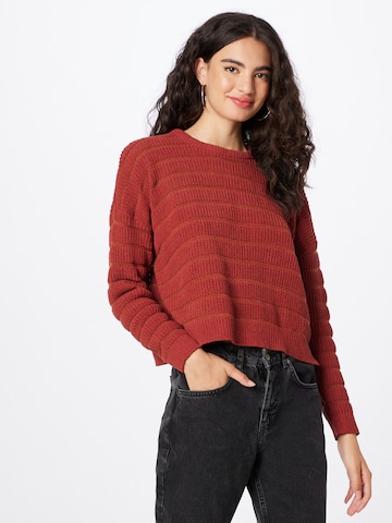 ONLY Sweter 'NEW LERKE' w kolorze czerwony: przód