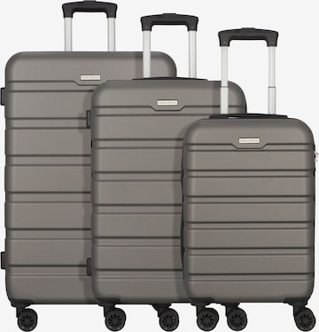 Worldpack Suitcase set 'Phoenix' in Grey: front