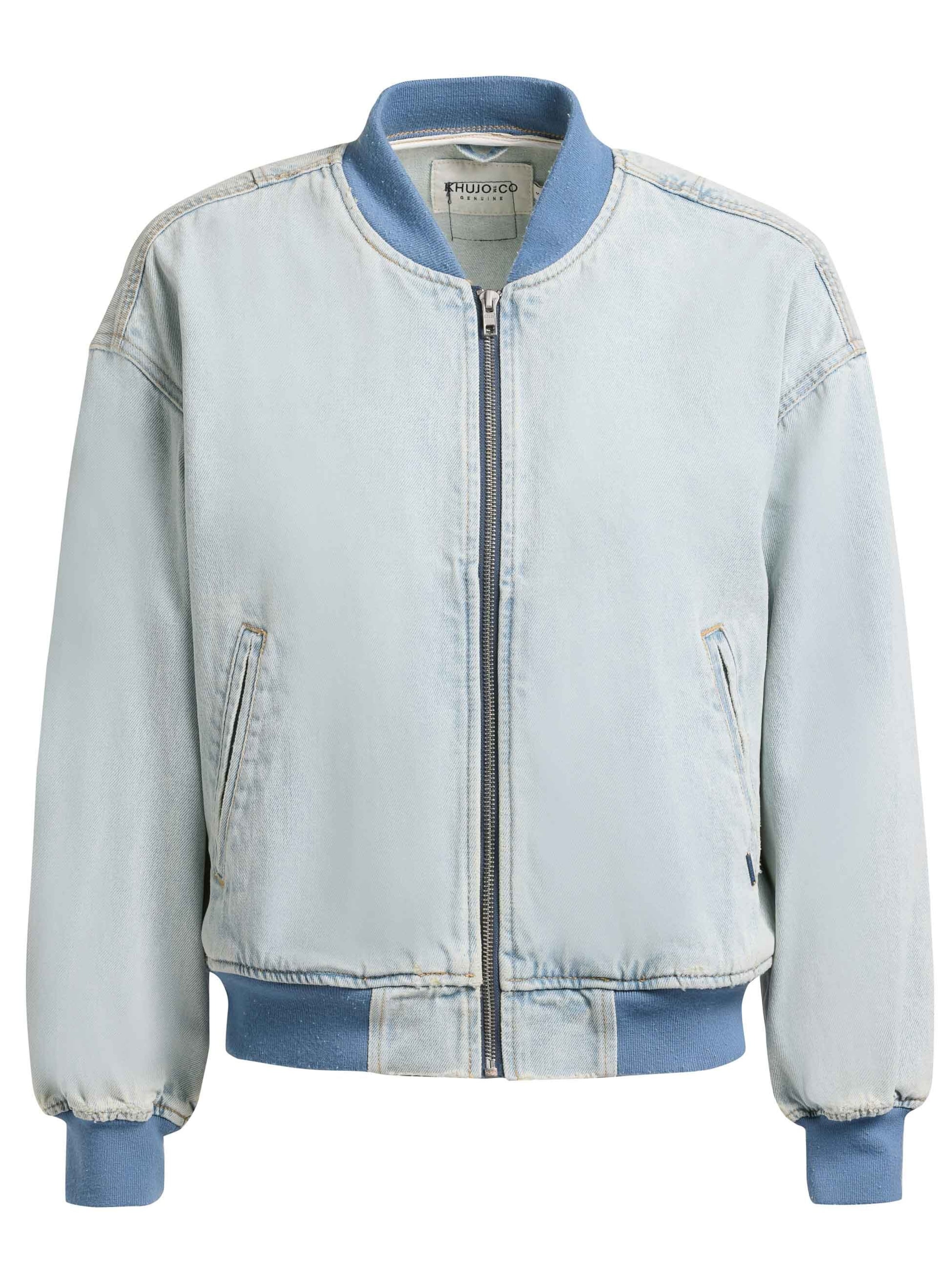 khujo Tussenjas 'Clara' in Blauw: voorkant