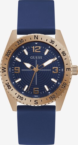 GUESS Analog Watch 'NORTH' in Blue: front