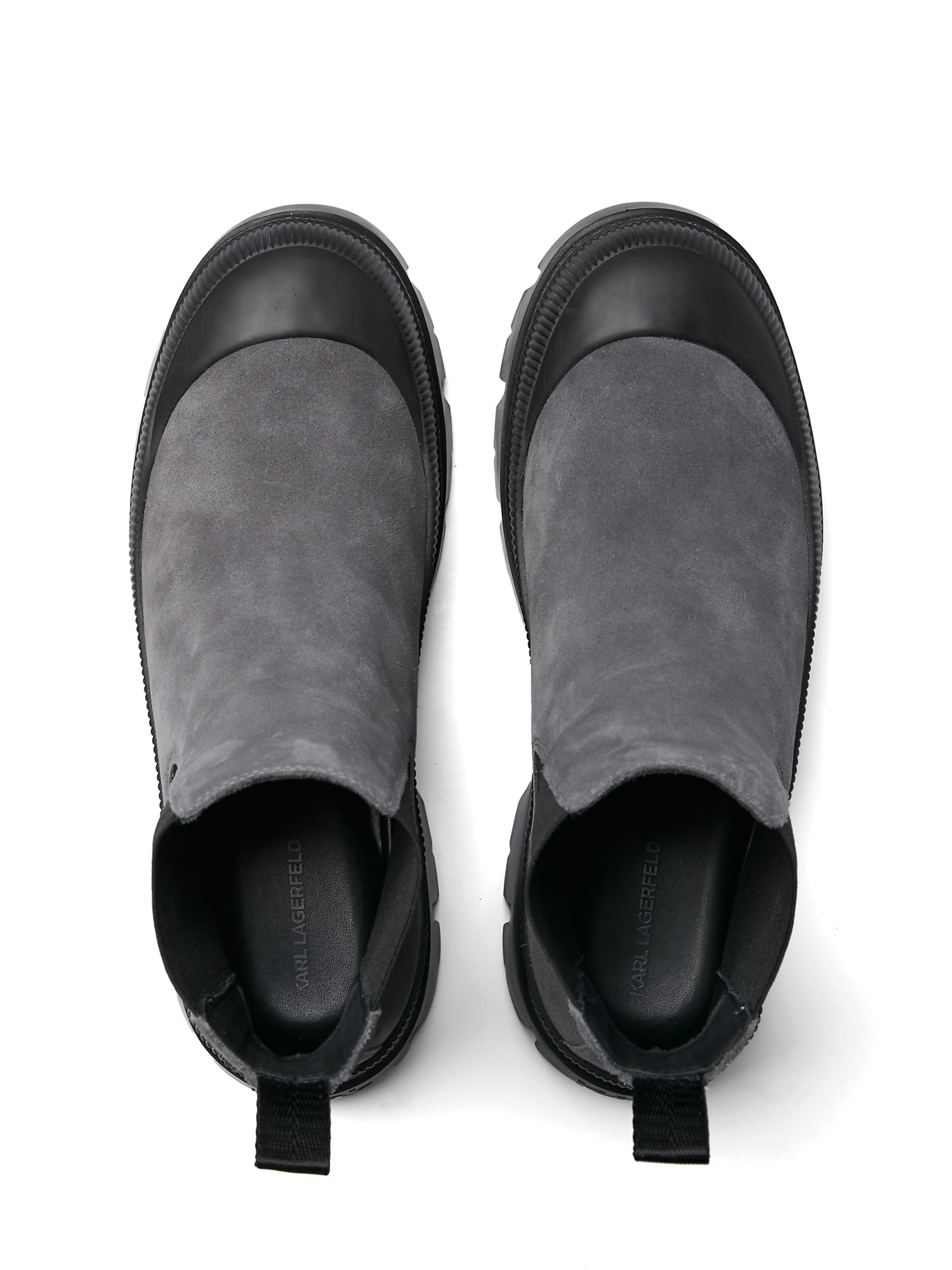 KARL LAGERFELD JEANS Chelsea boty 'Trekka' – šedá